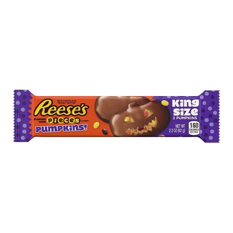 Reese's Pieces Pumpkins King Size 68g - Candy Mail UK