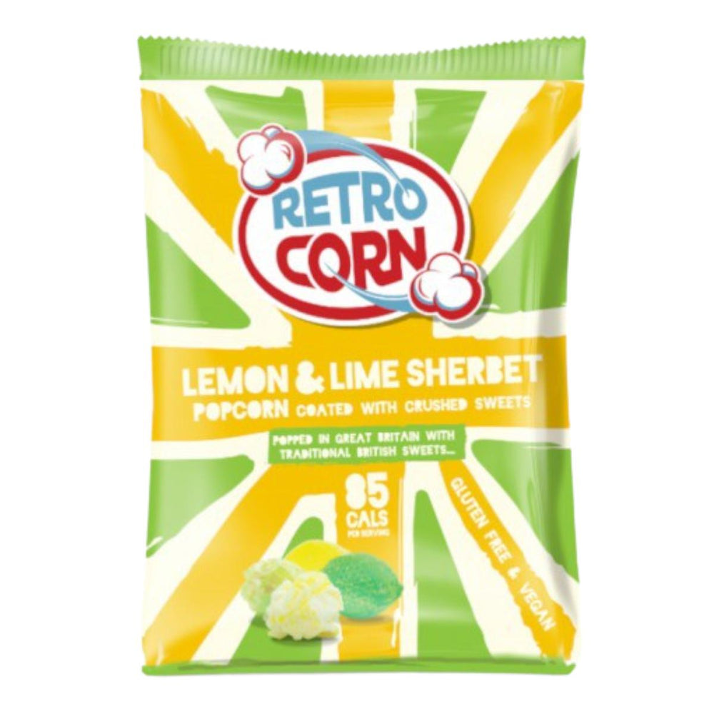 Retrocorn Lemon Lime Popcorn 35g - Candy Mail UK