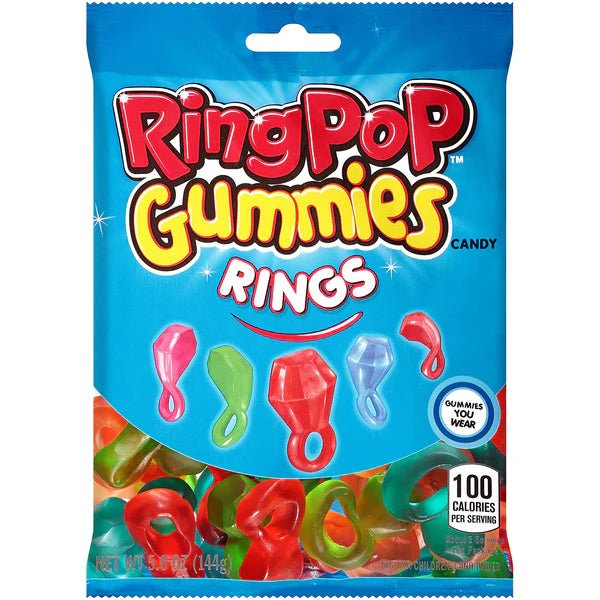 RingPop Gummy Rings 144g - Candy Mail UK