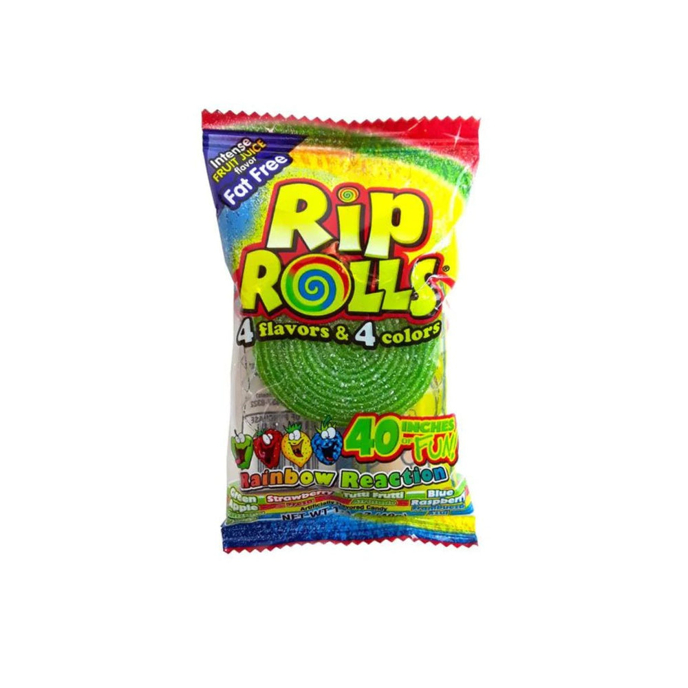Rip Rolls Rainbow Reaction 40g - Candy Mail UK