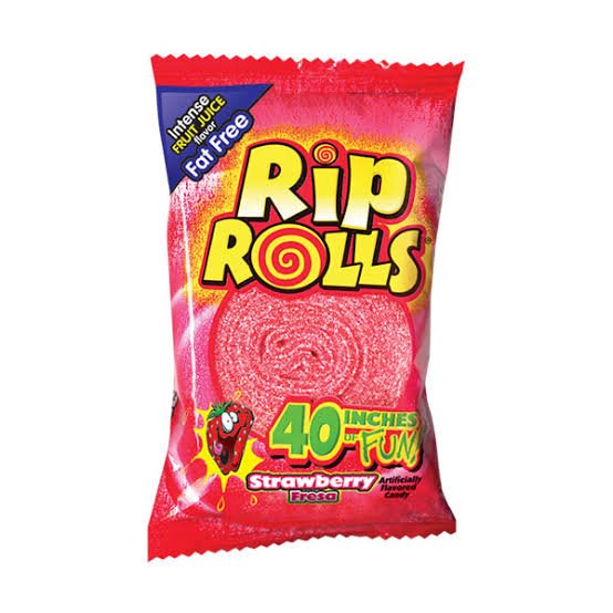 Rip Rolls Strawberry 40g - Candy Mail UK