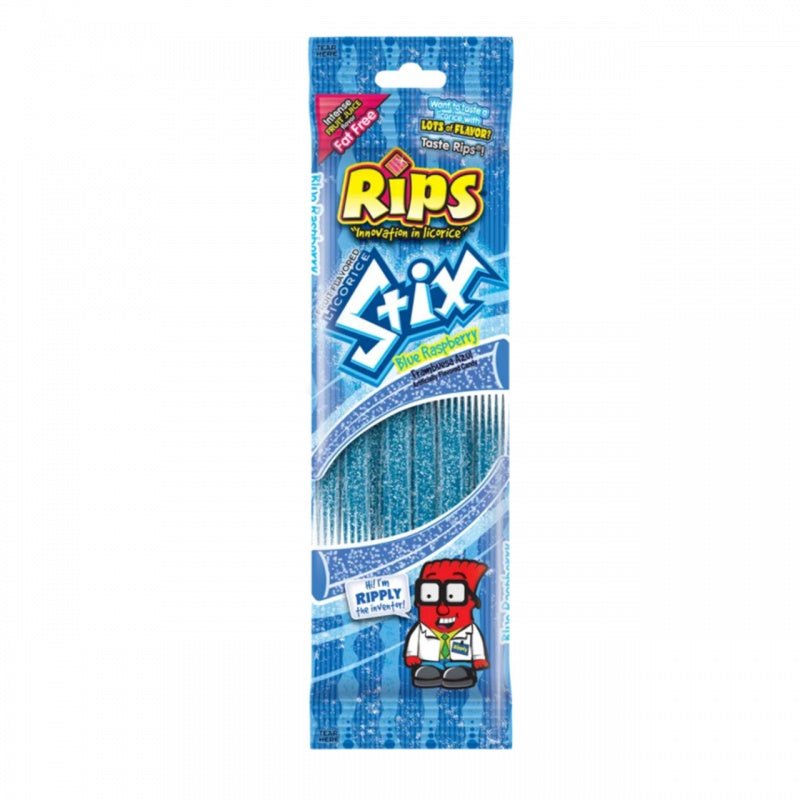 Rips Stix Blue Raspberry 50g - Candy Mail UK