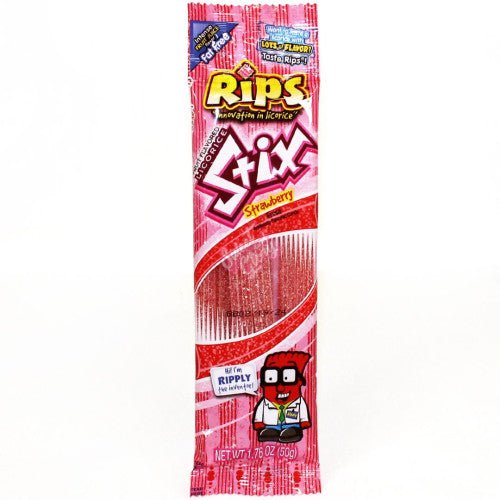 Rips Stix Strawberry 50g - Candy Mail UK