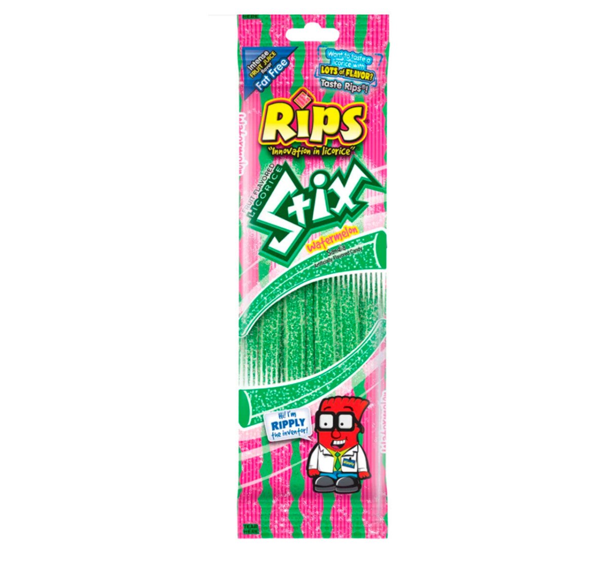 Rips Stix Watermelon 50g - Candy Mail UK