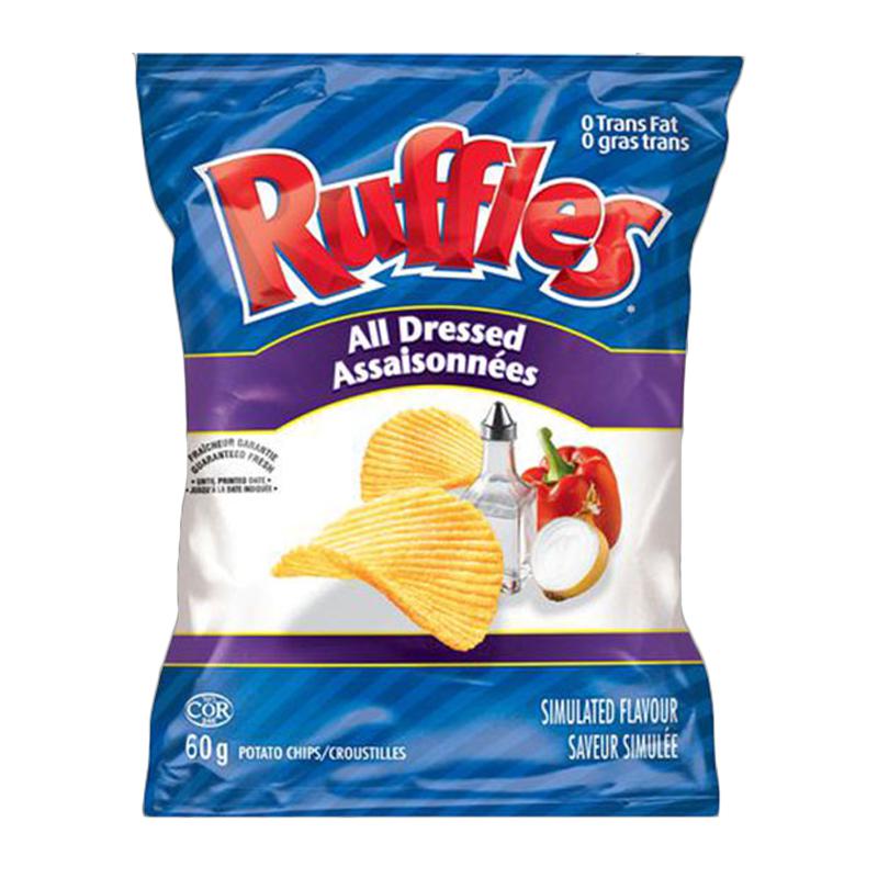 Ruffles All Dressed Up Potato Chips (Canada) 40g Candy Mail UK