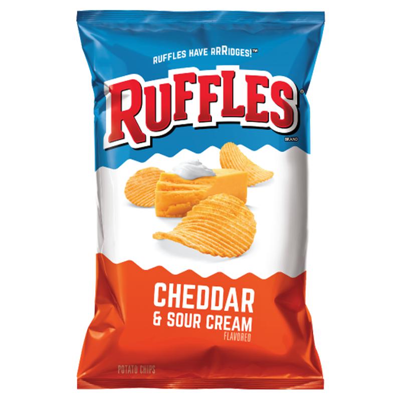 Ruffles Potato Cheddar and Sour Cream 184g - Candy Mail UK