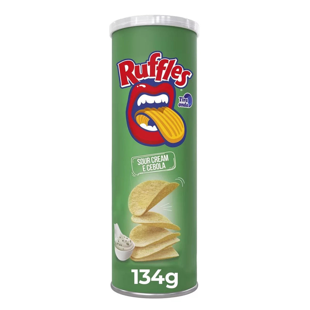 Ruffles Sour Cream and Onion (Brazil) 134g - Candy Mail UK