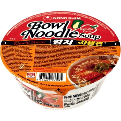 Samyang/Nongshim Bowl Noodle (Kimchi) 86g - Candy Mail UK