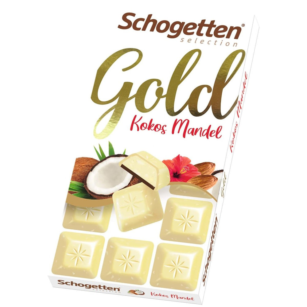 Schogetten Selection Gold Coconut and Almond 100g - Candy Mail UK