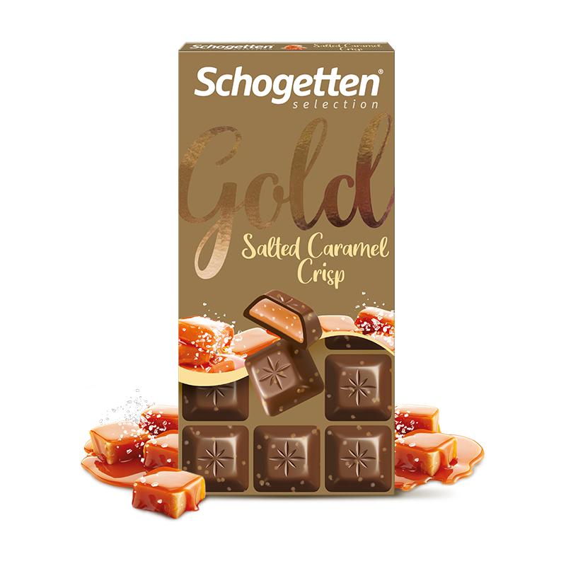 Schogetten Selection Gold Salted Caramel 100g - Candy Mail UK