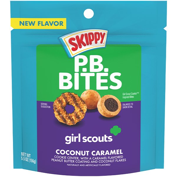 Skippy P.B. Bites Girl Scouts Coconut Caramel 155g - Candy Mail UK