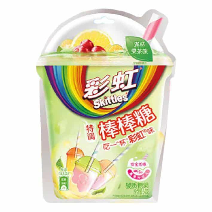 Skittle Lollipop Real Fruit Tea 54g - Candy Mail UK