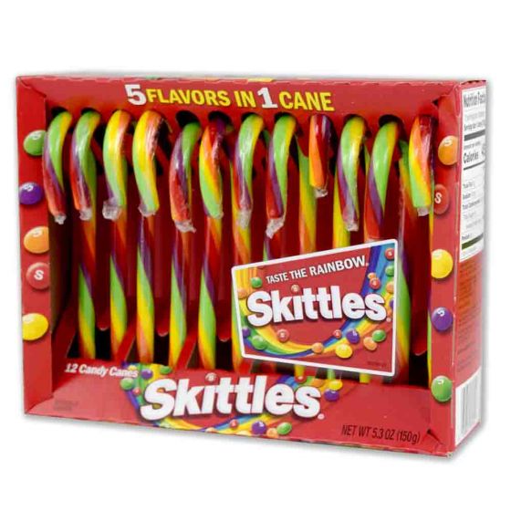 Skittles Candy Canes 150g - Candy Mail UK