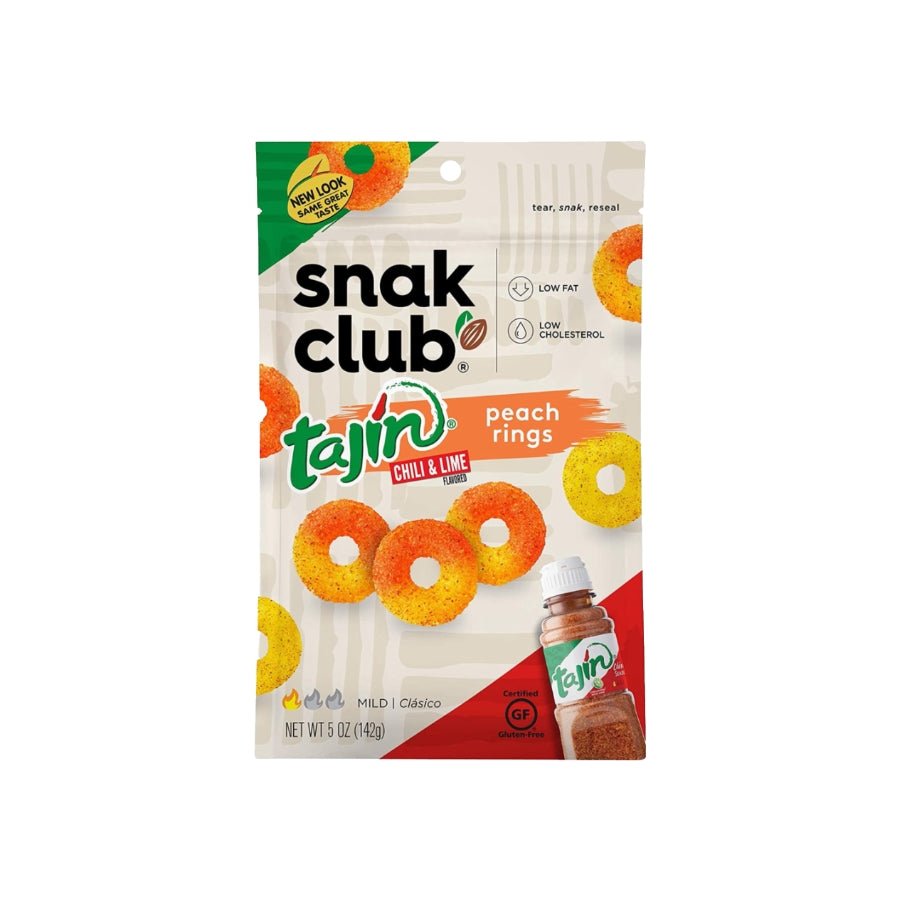 Snack Club Tajin Peach Rings 142g - Candy Mail UK