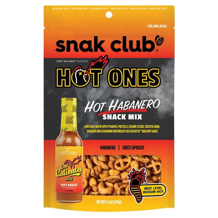 Snak Club Hot Ones Hot Habanero Snack Mix 128g - Candy Mail UK