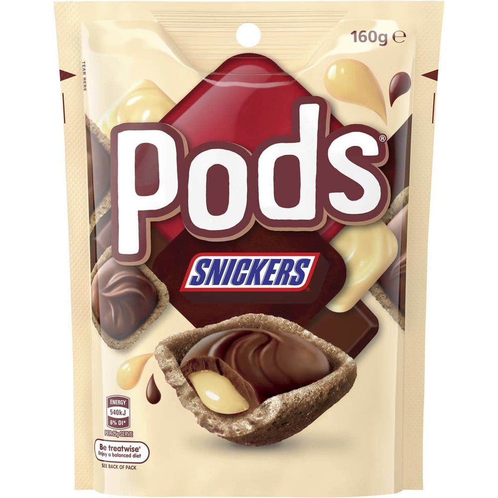 Snickers Pods (Australia) 160g - Candy Mail UK