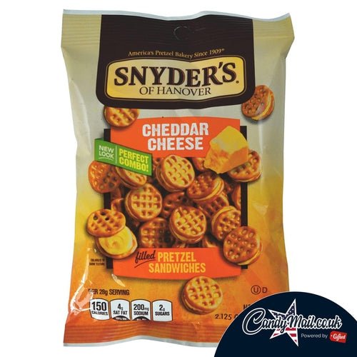 Snyder's Cheddar Cheese Sandwich Pretzels 60g - Candy Mail UK