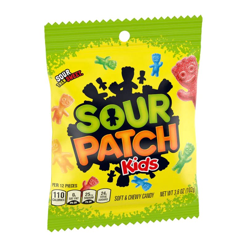 Sour Patch Kids Bag 102g Best Before (20/03/23) - Candy Mail UK
