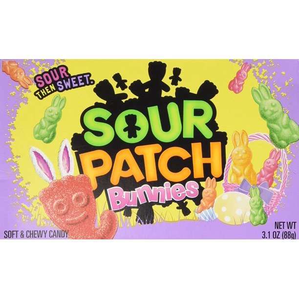 Sour Patch Kids Bunnies Theatre Box 88g - Candy Mail UK