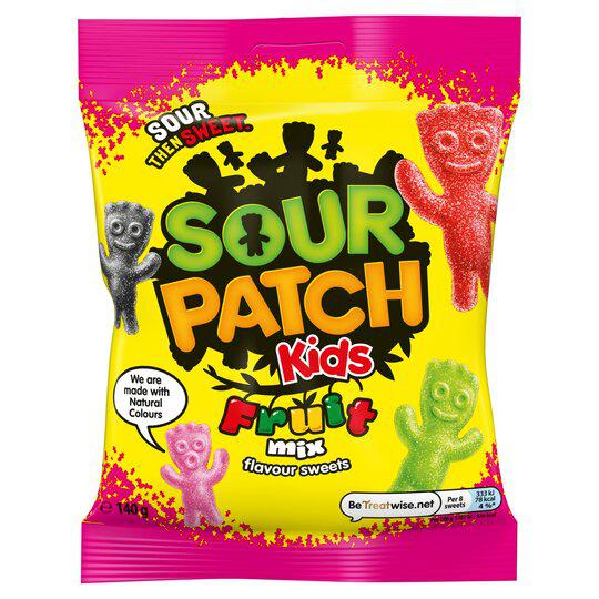 Sour Patch Kids Fruit Mix 140g - Candy Mail UK