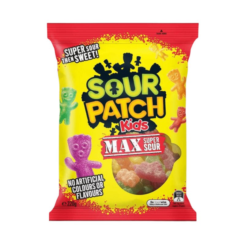 Sour Patch Kids Max Super Sour (Australia) 170g - Candy Mail UK