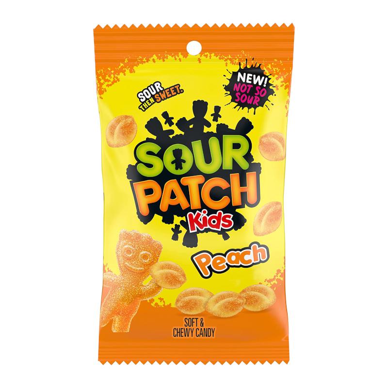 Sour Patch Kids Peach 228g Best Before Nov 2022 - Candy Mail UK