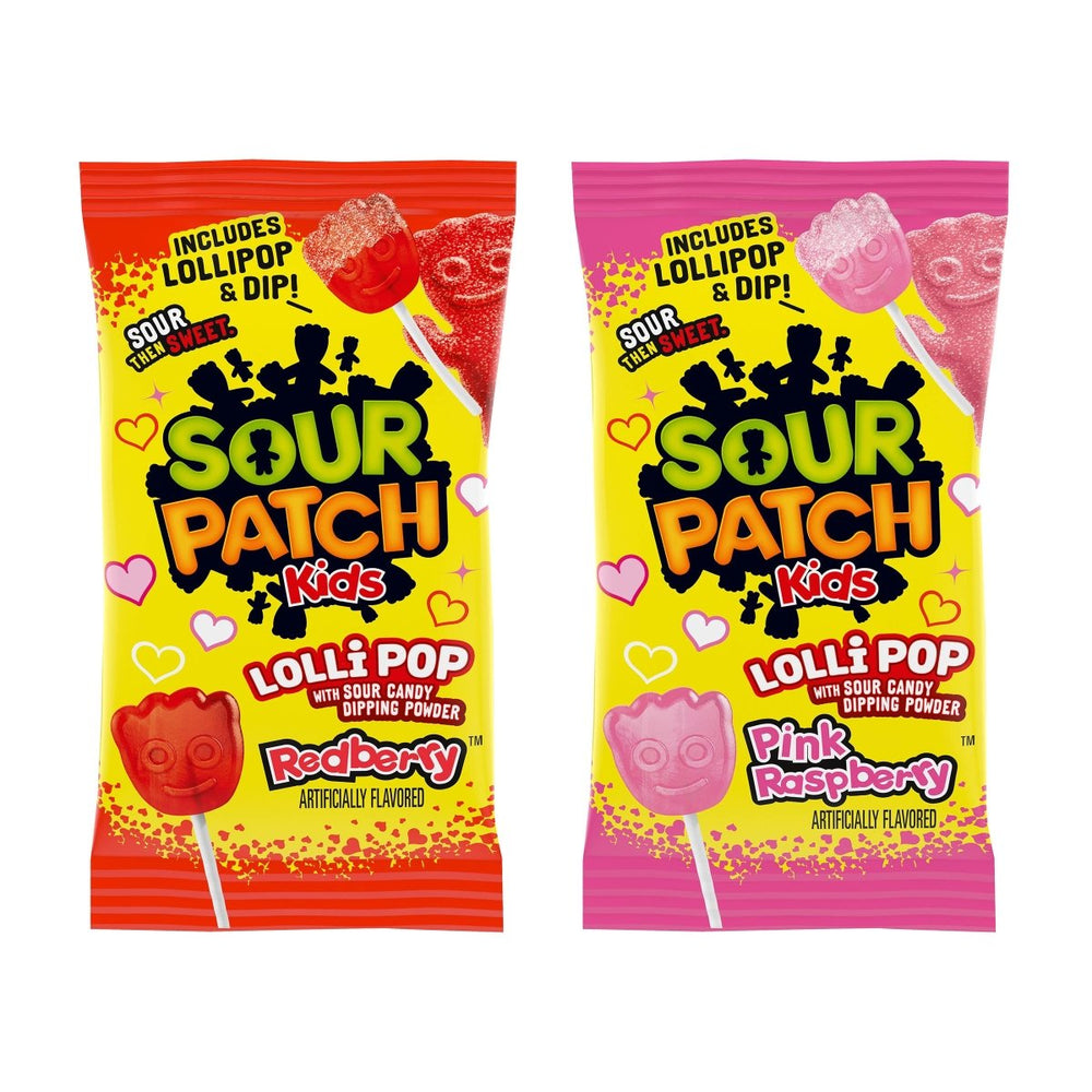 Sour Patch Kids Valentine Lollipop Single - Candy Mail UK