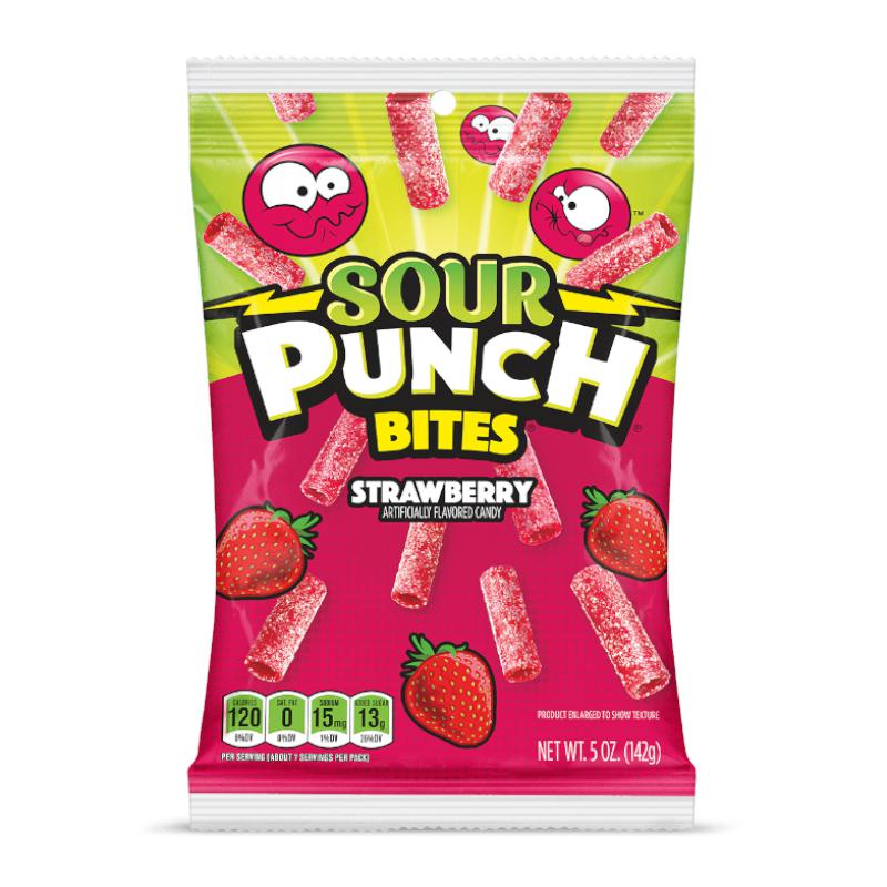 Sour Punch Bites Strawberry 142g - Candy Mail UK