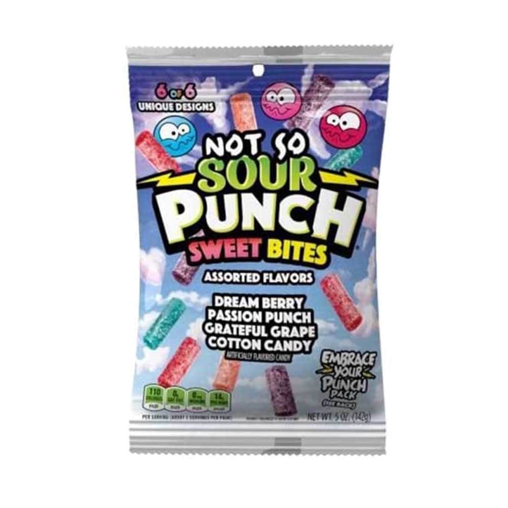 Sour Punch Bites Sweet Bites 142g Best Before (21/02/24) - Candy Mail UK