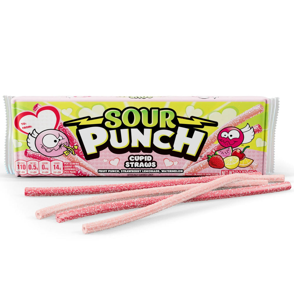 Sour Punch Cupid Straws 91g - Candy Mail UK