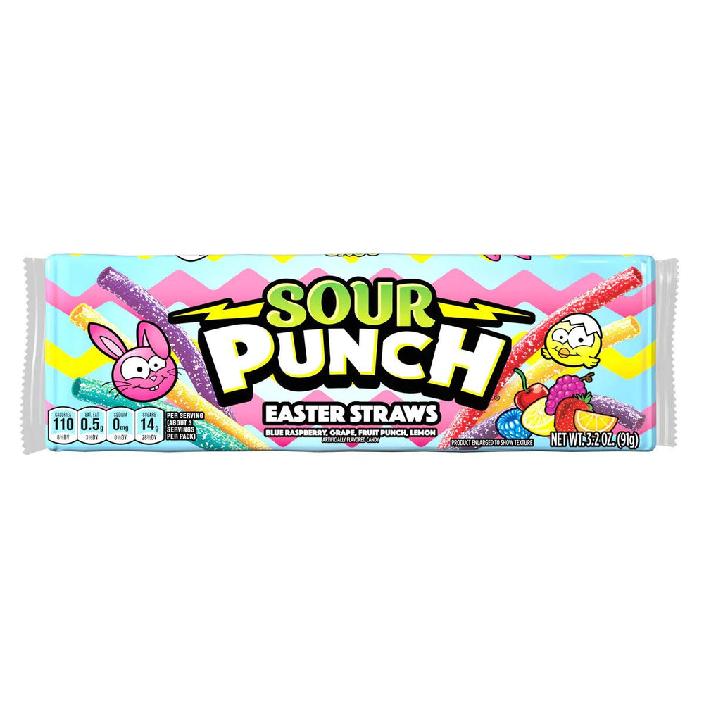 Sour Punch Easter Straws 91g - Candy Mail UK