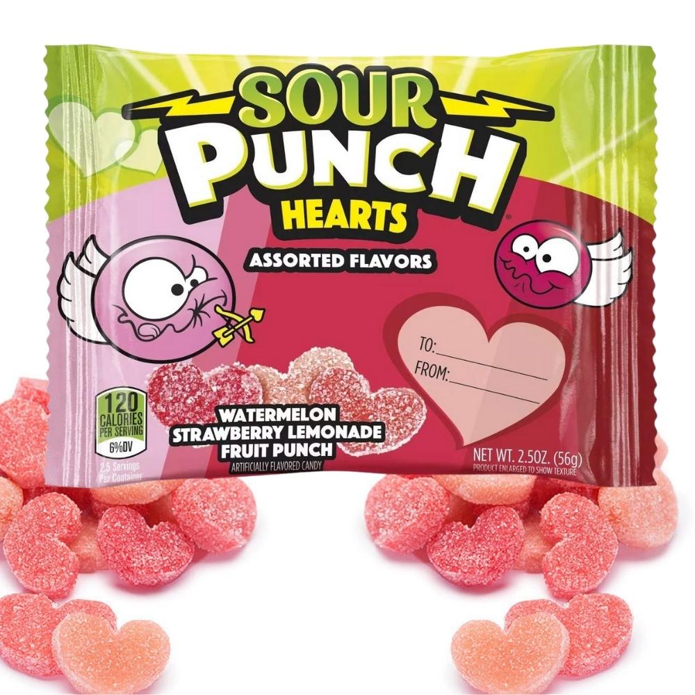 Sour Punch Hearts 71g - Candy Mail UK