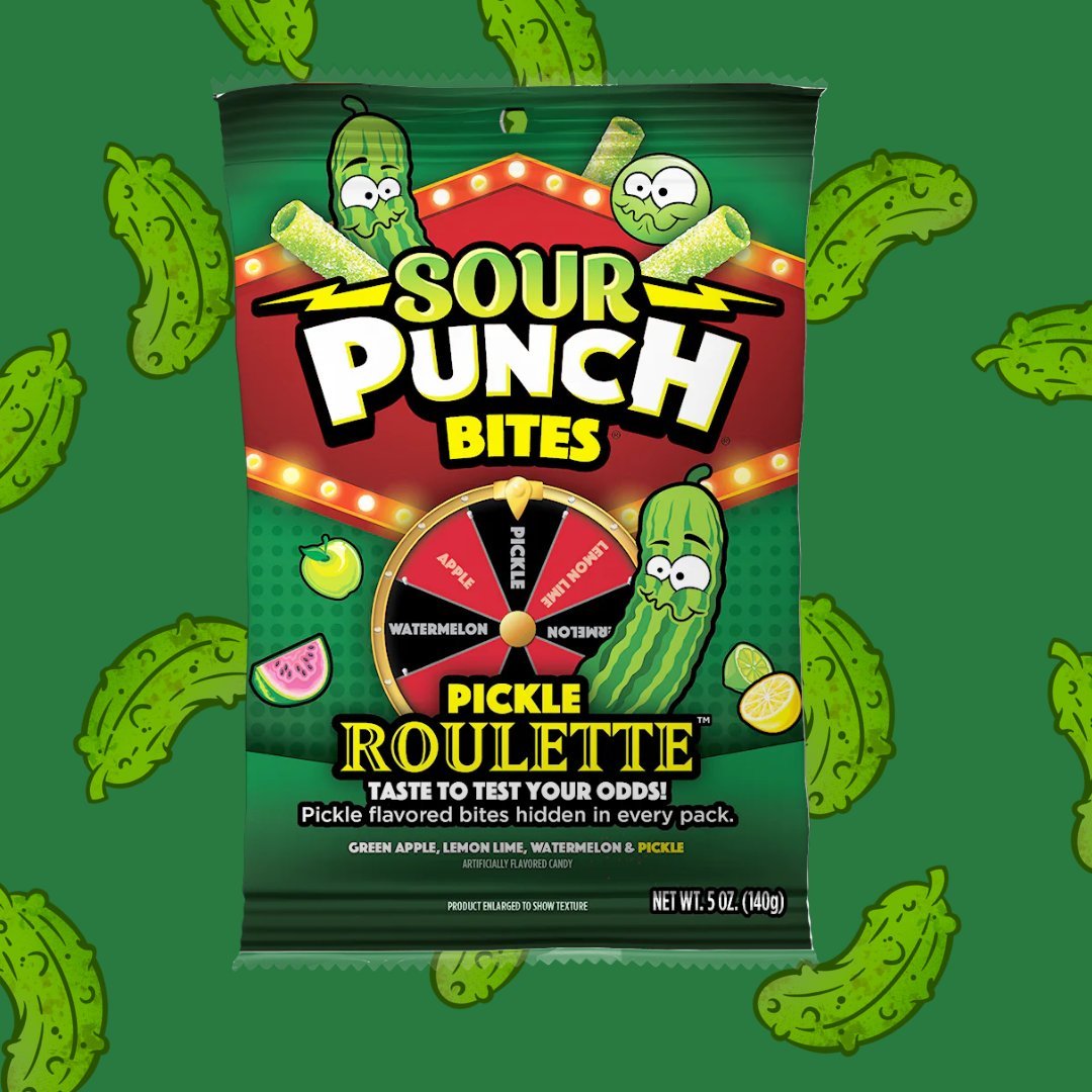 Sour Punch Pickle Roulette 140g - Candy Mail UK