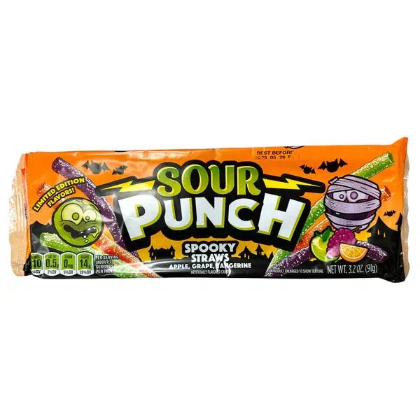 Sour Punch Spooky Straws 91g - Candy Mail UK