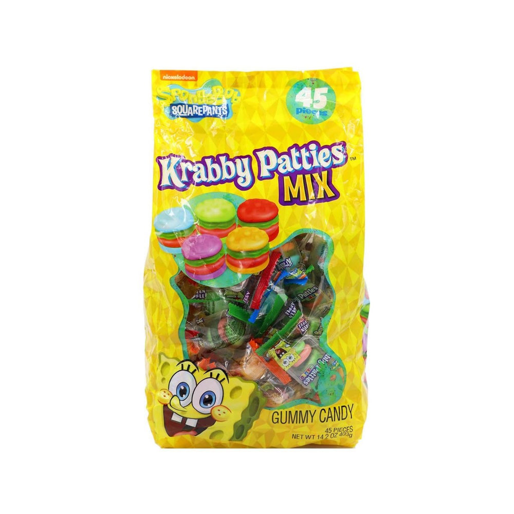 Spongebob Squarepants Gummy Krabby Patties Mix 45 Pieces 403g - Candy Mail UK