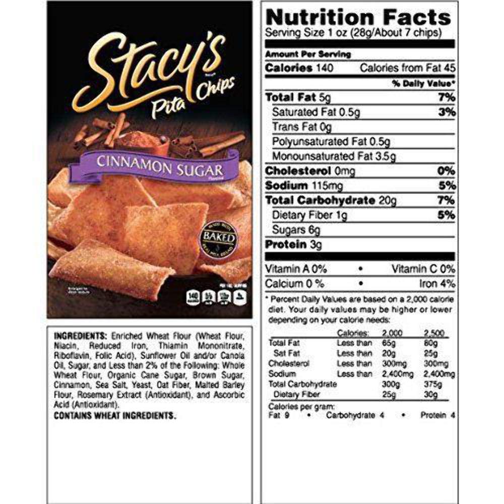 Stacy's Pitta Chips Cinnamon Sugar 42.5g - Candy Mail UK