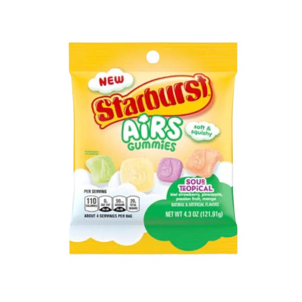 Starburst Airs Gummies Sour Tropical 121g - Candy Mail UK
