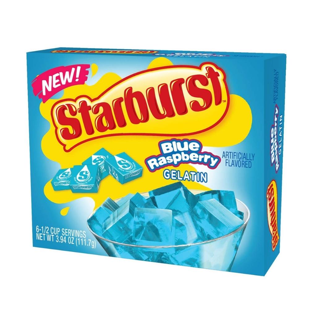 Starburst Blue Raspberry Gelatin 110.4g - Candy Mail UK