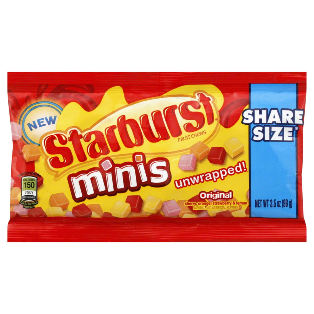Starburst Mini Original Share Size 99g - Candy Mail UK