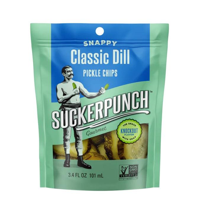 Suckerpunch Classic Dill Pickle Chips 96g - Candy Mail UK