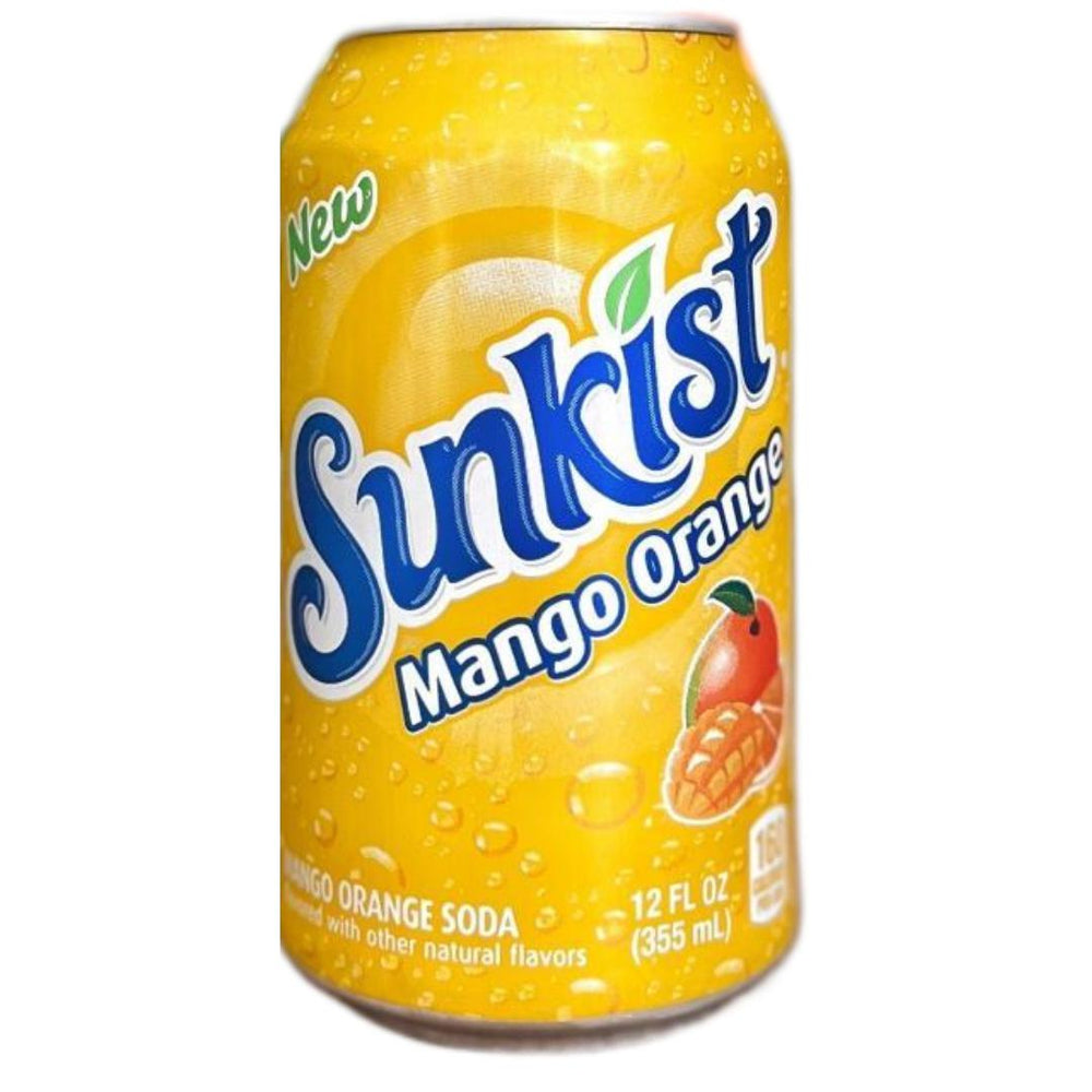 Sunkist Mango Orange Soda 355ml - Candy Mail UK