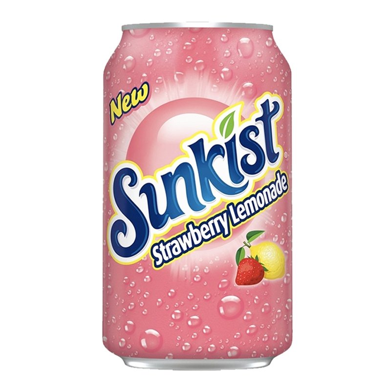 Sunkist Strawberry Lemonade Soda 221ml - Candy Mail UK