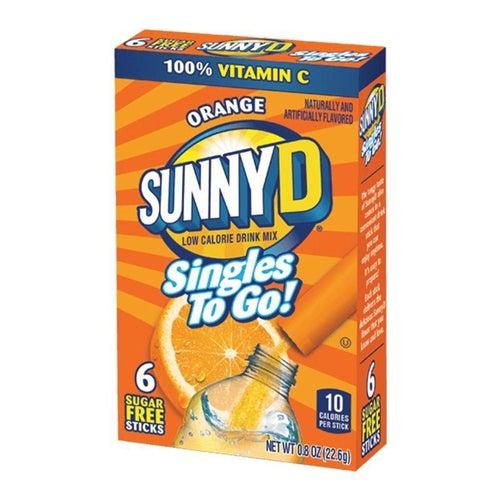 Sunny D Singles To Go Orange 6 Pack 19.6g - Candy Mail UK