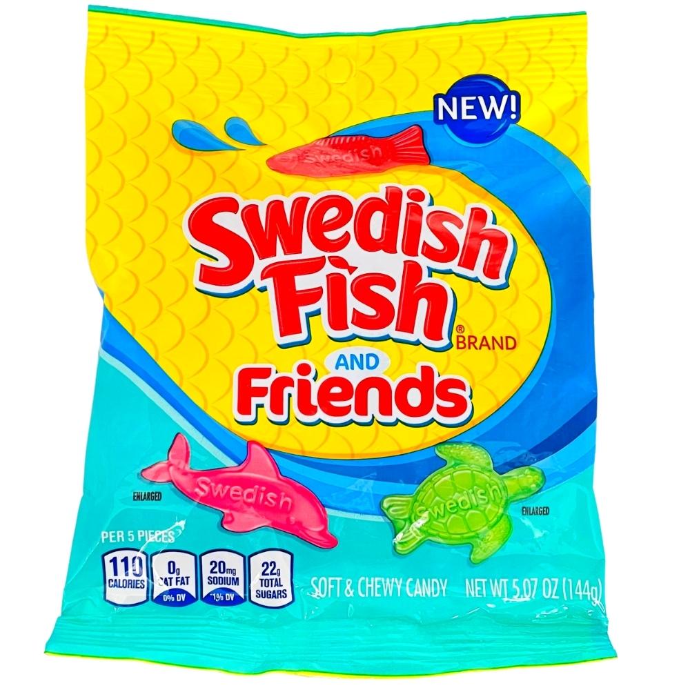 Swedish Fish and Friends 144g Best Before (10 February 2024) - Candy Mail UK