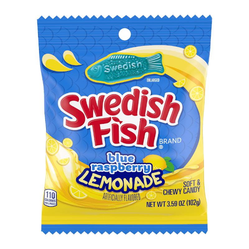 Swedish Fish Blue Raspberry Lemonade 102g - Candy Mail UK