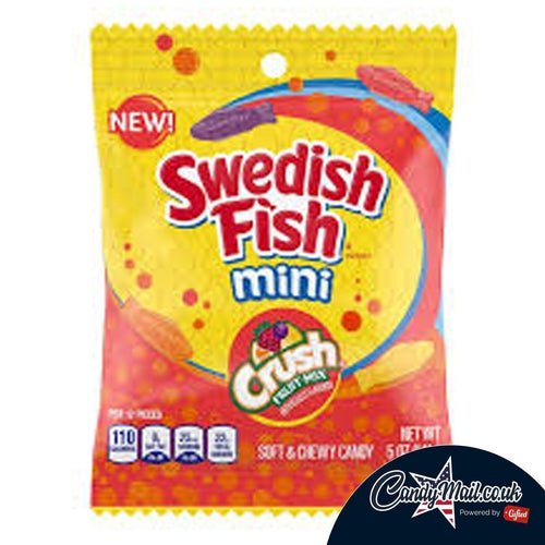 Swedish Fish Crush Fruit Mix Bag 141g - Candy Mail UK