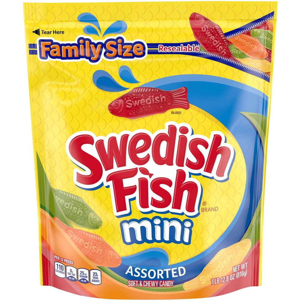 Swedish Fish Minis Assorted Flavours 816g - Candy Mail UK