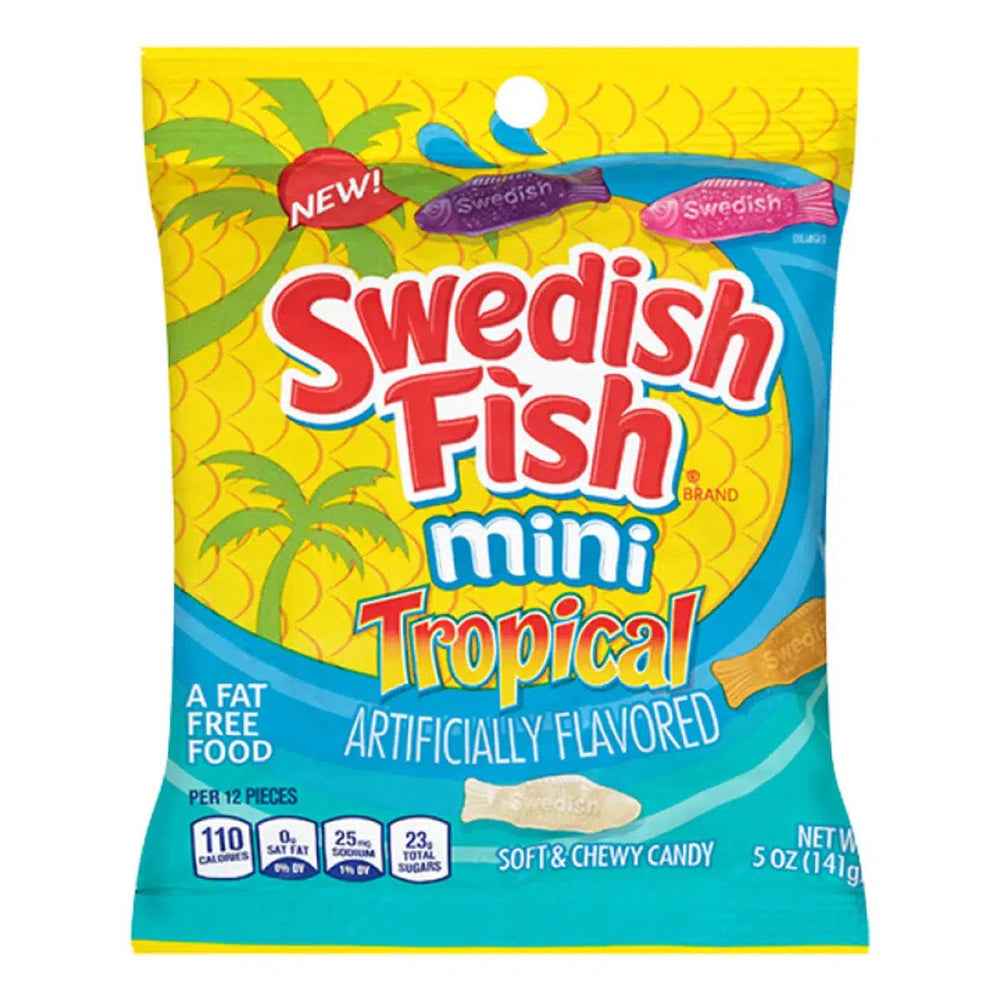 Swedish Fish Tropical Bag 102g - Candy Mail UK