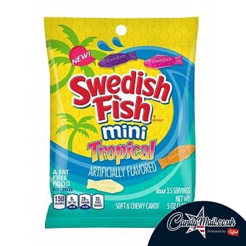 Swedish Fish Tropical Bag 141g - Candy Mail UK