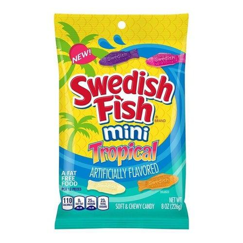 Swedish Fish Tropical Bag 226g Best Before Feb 2023 - Candy Mail UK